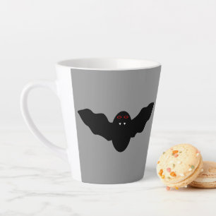 Caneca De Café Latte Bat do Vampiro do Halloween