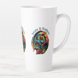 Caneca De Café Latte batimentos e flautas