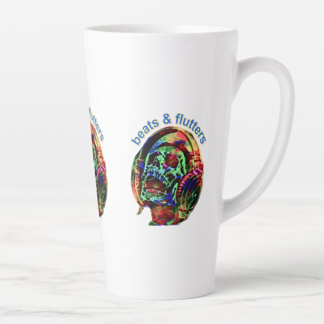 Caneca De Café Latte batimentos e flautas (Direita)