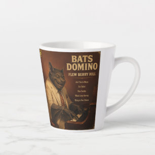 Caneca De Café Latte Bats Domino Álbum: uma Paródia