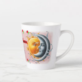 Caneca De Café Latte Be my Valentine said the Sun to the Moon on a