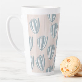 Caneca De Café Latte Beachy Tulips Chili Bowl