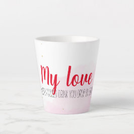 Caneca De Café Latte Beba meu amor