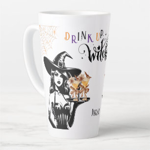 Caneca De Café Latte Beba o Presente de Feriado de Dia de as Bruxas eng