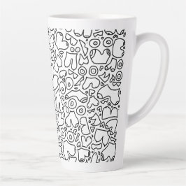 Caneca De Café Latte Bebê feminista engraçado