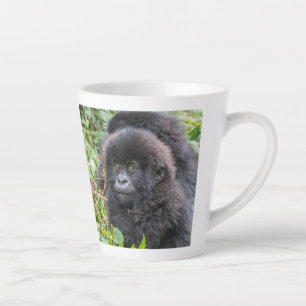 Caneca De Café Latte Bebê Gorila da Montanha