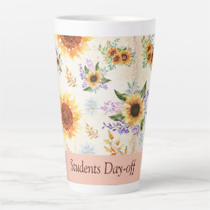 Caneca De Café Latte Bebendo estudante