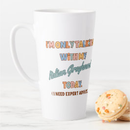 Caneca De Café Latte Bebendo italiano Greyhound Cup ou Mug