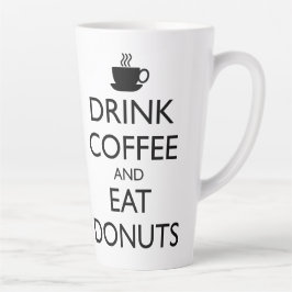 CANECA DE CAFÉ LATTE BEBER CAFÉ E COMER ROSQUINHAS