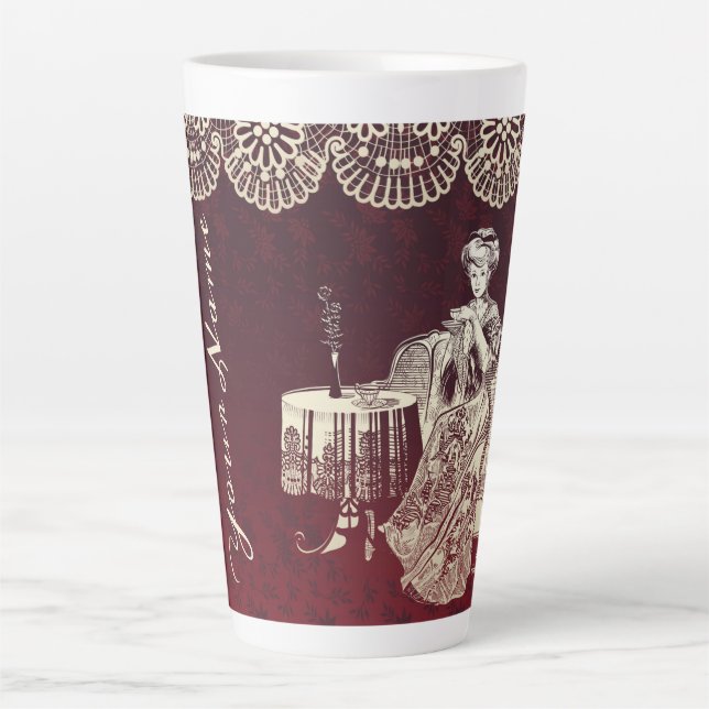 Caneca De Café Latte Bebida chá (Frente)