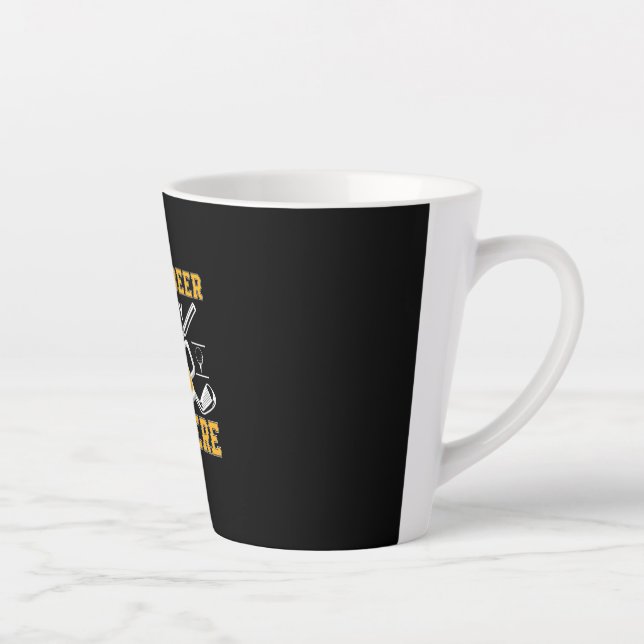 Caneca De Café Latte Beer Drinker Golf E Beer Aniversário (Direita)