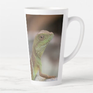 Caneca De Café Latte beijo de Iguana