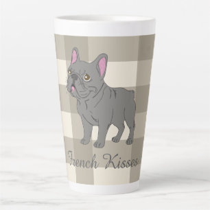 Caneca De Café Latte Beijos Franceses