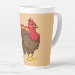 Caneca De Café Latte Bela Cartoon Turquia