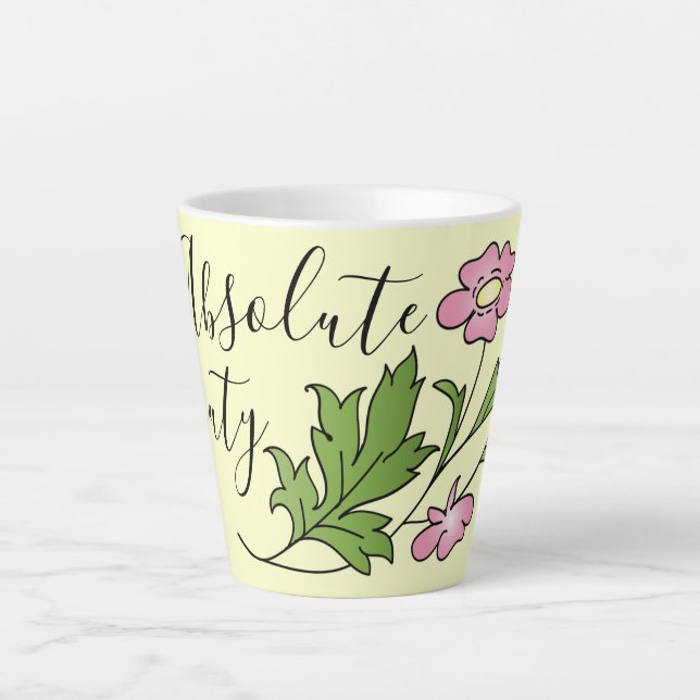 Caneca De Café Latte Beleza absoluta (Frente)