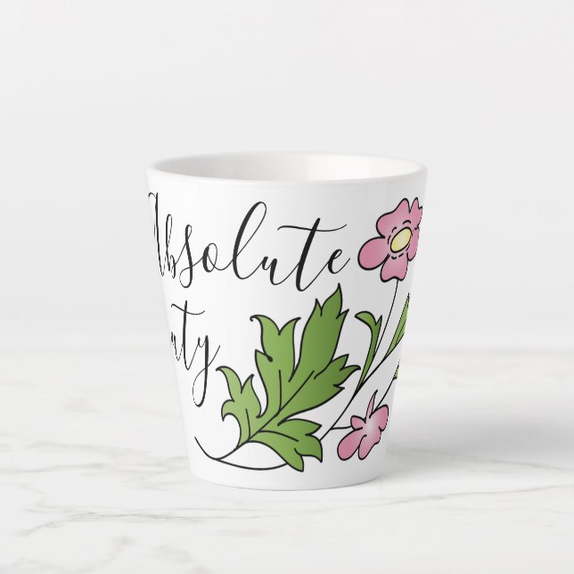 Caneca De Café Latte Beleza absoluta (Frente)