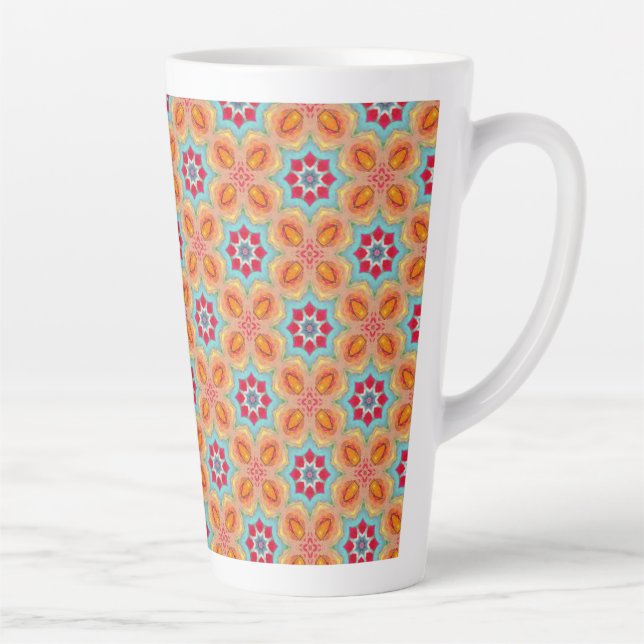 Caneca De Café Latte Beleza Vibrante (Direita)