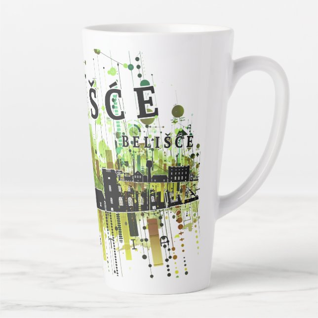 Caneca De Café Latte Belišće Croatia (Direita)