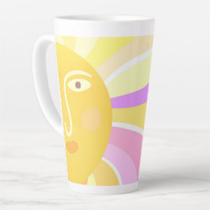 Caneca De Café Latte belíssima pintura por abstrato