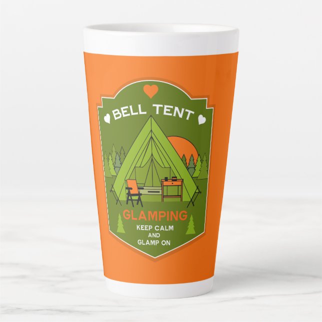 Caneca De Café Latte Bell Tent Glamping (Frente)