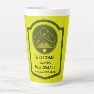 Caneca De Café Latte Bell Tent Glamping Business