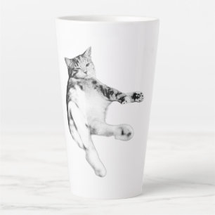 Caneca De Café Latte Belly-Up Hello