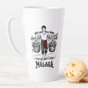 Caneca De Café Latte Bem-vindo a Málaga 5: El Cenachero