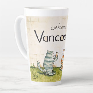 Caneca De Café Latte Bem-vindo a Vancouver WA
