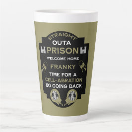 Caneca De Café Latte Bem-vindo ao lar da prisão