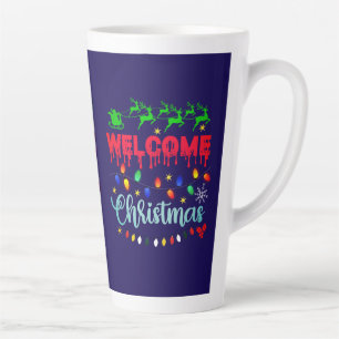Caneca De Café Latte Bem-vindo Natal-81124
