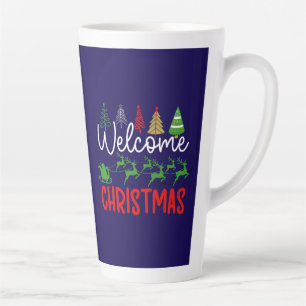 Caneca De Café Latte Bem-vindo Natal-84964