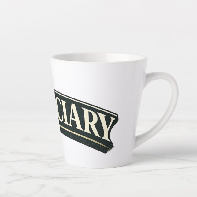 Caneca De Café Latte Beneficiário (Direita)