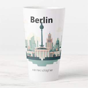 Caneca De Café Latte Berlim Skyline Tasse - Heimatliebe Pur