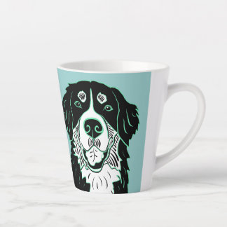 Caneca De Café Latte Bernese Mountain Dog Latte Mug