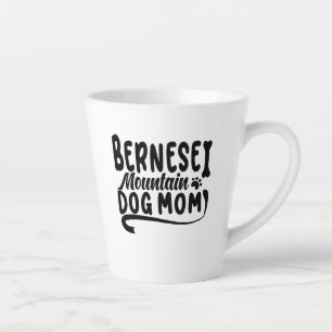 Caneca De Café Latte Bernese Puppy Mãe, Bernese Dog Mãe, Bernese Mãe