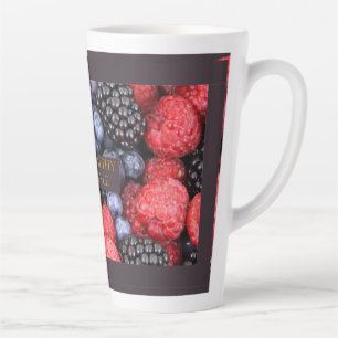 Caneca De Café Latte Berry Appetite Inteiro