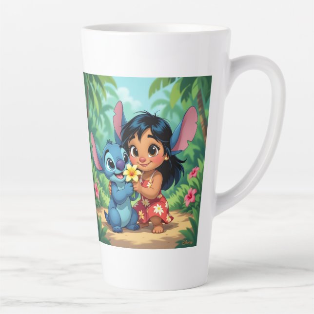 Caneca De Café Latte Beste Freunde fürs Leben – Lilo & Stitch   (Direita)