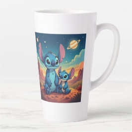 Caneca De Café Latte Beste Freunde fürs Leben – Lilo & Stitch