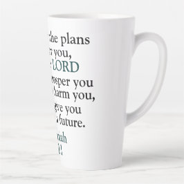 Caneca De Café Latte Bíblia Verse Jeremiah 29:11