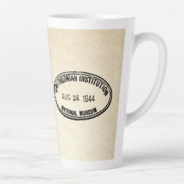 Caneca De Café Latte Biblioteca Stamp Smithsonian Institution 1944