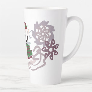 Caneca De Café Latte Bichon Frise Inverno 
