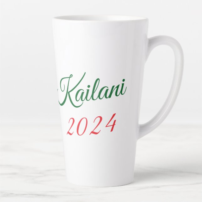 Caneca De Café Latte Bichon Holiday Mug Adorável (Direita)