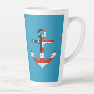 Caneca De Café Latte Big Flag Anchor Americano