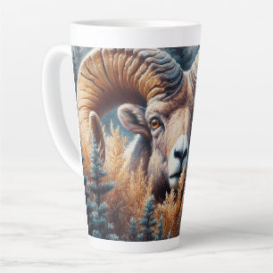 Caneca De Café Latte Bighorn Sheep Ram