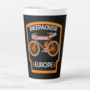 Caneca De Café Latte Bikepacking Europe