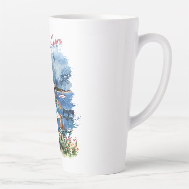 Caneca De Café Latte Biograd na moru 3 (Direita)