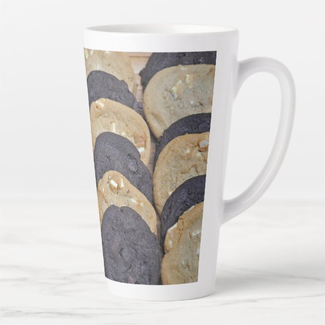 Caneca De Café Latte Biscoitos brancos e chocolate (Direita)
