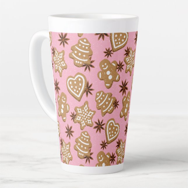 Caneca De Café Latte Biscoitos de Natal (Ângulo esquerdo)