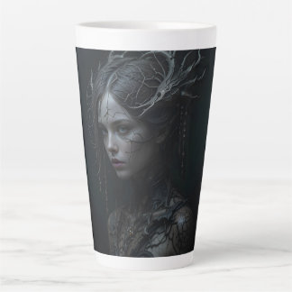 Caneca De Café Latte Black Gothic Girl