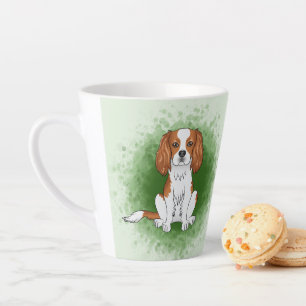 Caneca De Café Latte Blenheim Cavalier King Charles Spaniel Em Verde